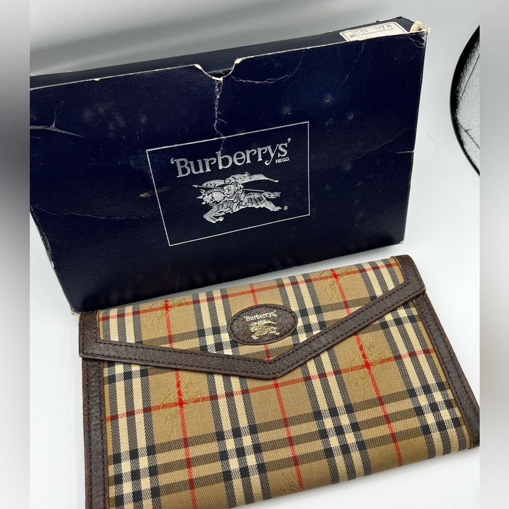 Burberry vintage house check pattern wallet